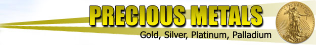gold, silver, platinum, palladium, precious metals